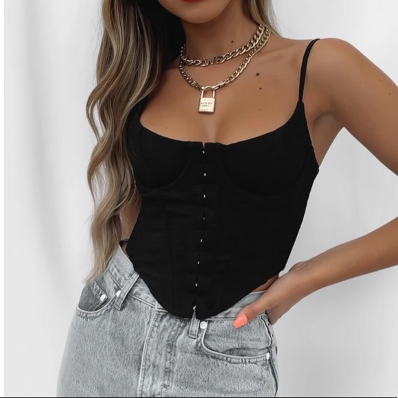 White Fox Boutique Tops - White fox boutique corset top. Never worn